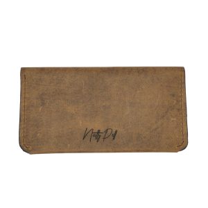 Portofel dama, piele naturala, handmade maro NTPPD03MM
