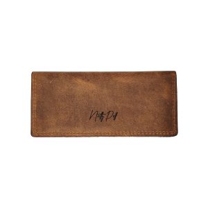 Portofel de dama, piele naturala, handmade maro NTPPD04MM