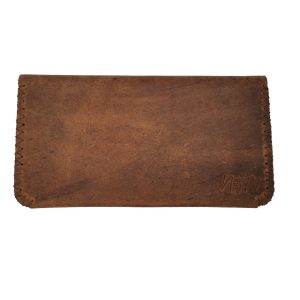 Portofel de Dama Natty Pell din Piele Naturala Maro, Cusut Manual cu Ata Maro – NTPPDX03MM