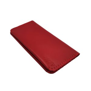 Portofel de damă rosu din piele naturală handmade NTPPDX03RR